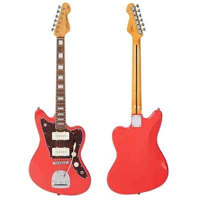 Vintage REVO Series 'Surfmaster 90' Guitar - Firenza Red - (VRS659FR) image 2