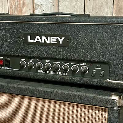 1980s UK Made Laney Pro-Tube Lead AOR 50 Amp Head, Black, Serviced it's an Amazing Sounding Head ! image 3