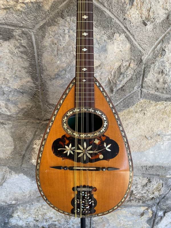 Antique Italian Neapolitan Bowl-Back Mandolin - Ozelli - Late 19th / Early 20th Century with case image 1