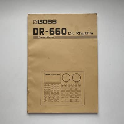Boss DR-660 Dr Rhythm Drum Machine Original Owner's Manual