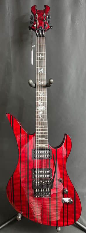 Schecter Synyster Standard Plus Electric Guitar Transparent Deep Red Finish imagen 1