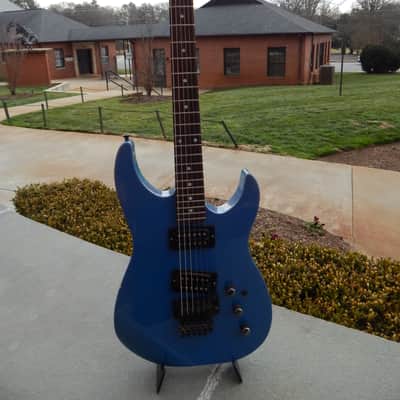 Kramer Pacer 1985 - Flip Flop Blue/Purple Tilted Bridge Pickup image 3