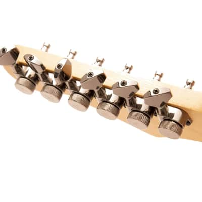 Genuine Tone Ninja 19:1 Locking Tuners, 6 Inline non-staggered set, Black Nickel image 1