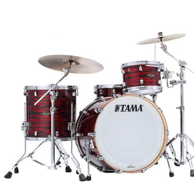 Tama WBR32RZS-ROY Starclassic Walnut/Birch Duracover Wrap Shell Kit 3 pcs - Red Oyster/Chrome HW image 4