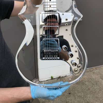 Electrical Guitar Company Jerry Garcia Acrylic Hybrid OBEL aluminum neck 2019 Polished image 7