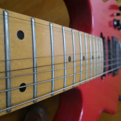 Washburn KC LTD SSH Strat tremolo Maple neck, good condition, rare Red image 6