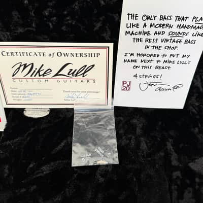 Mike Lull Jeff Ament Signature JAXT4 2015 Pearl Jam Satin Cardinal Red image 4