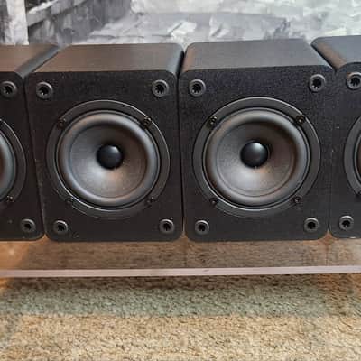 Micca Micca COVO-S Compact 2-Way Passive Bookshelf Speakers, Stereo (4 speakers) 90s - Black image 3