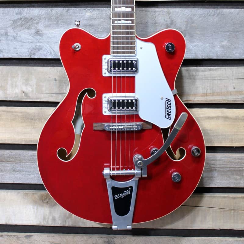 Used (2014) Gretsch G5422TDC Electromatic Double Cutaway Hollowbody Electric Guitar Transparent Red with Bigsby MIK image 1