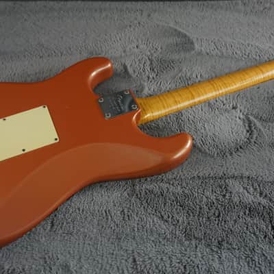 Fender Japan ST-62AS/H 40th Anniversary 1994 Stratocaster Copper Metallic Matching Headstock Foto Flame Neck image 15