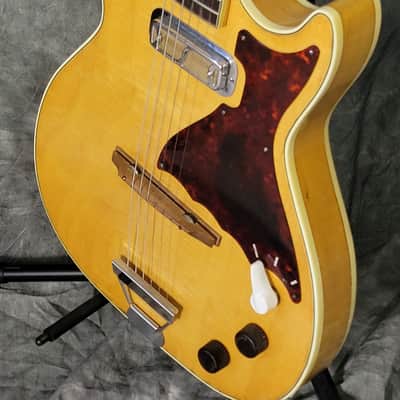 SUPER FLAMEY EXC+ 1962 Harmony H48 Stratotone Mercury w/OHSC! image 6