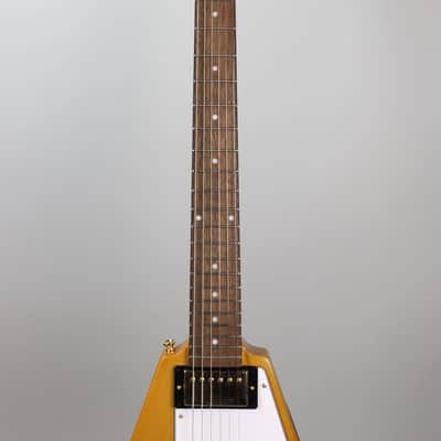 Epiphone 1958 Korina Flying V (White Pickguard) Aged Natural image 3