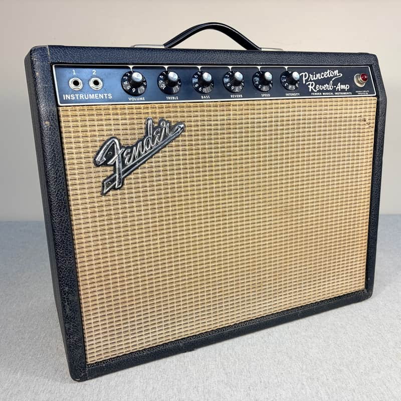 1966 Fender Princeton Reverb Tube Combo Amplifier image 1