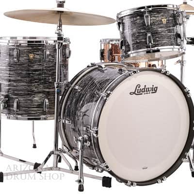 Ludwig Classic Maple FAB Vintage Black Oyster 3-piece Shell Pack 13/16/22 - NEW ! image 1