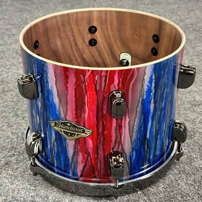 Tama Starclassic Limited Edition Walnut/Birch 5pc Drum Set Crimson Sapphire Cascade image 6