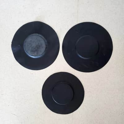 Slingerland 3 Rubber Practice Pads 1970's - Rubber. image 2