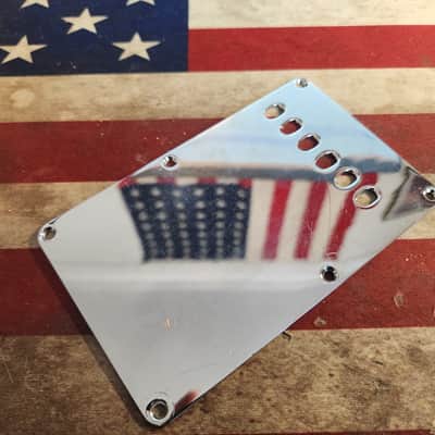 Kahler APM Brass Tremolo Cover 1970s Chrome Charvel Schecter Mighty Mite image 1