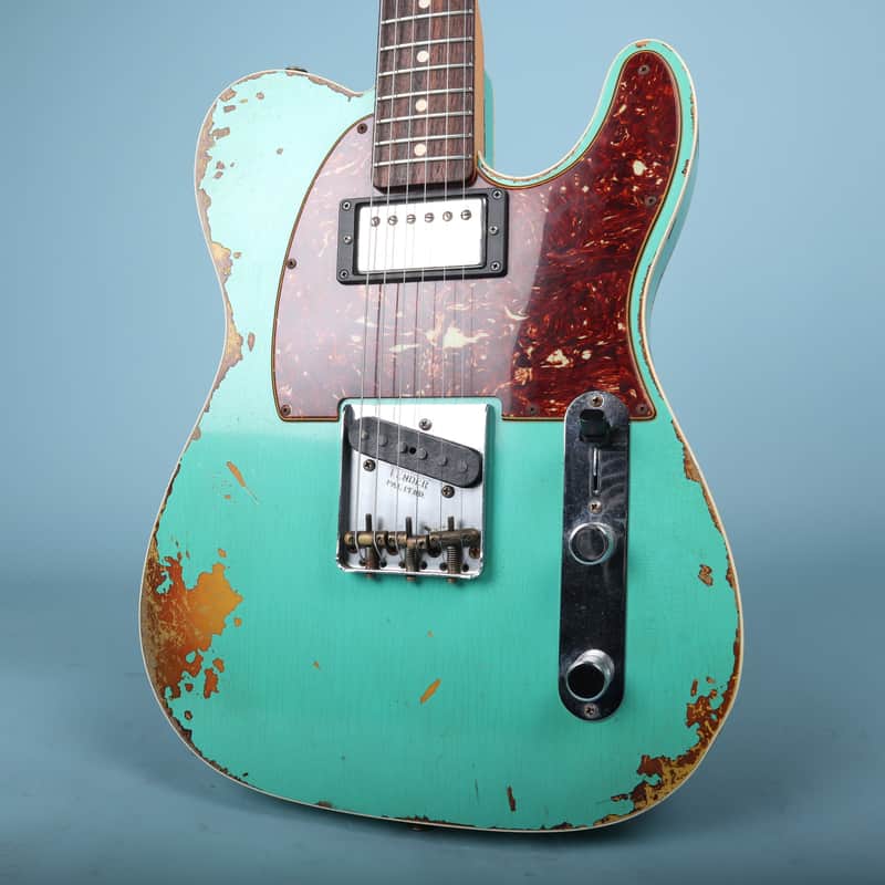 2020 Fender Custom Shop 60 HS Telecaster Custom Heavy Relic Sea Foam Green L.E.