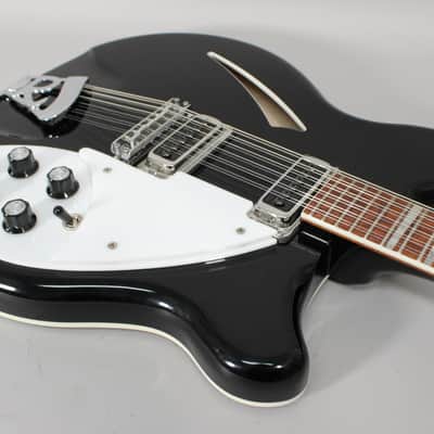 2012 Rickenbacker 360/12 12 String Electric Guitar In Jetglo Finish w/OHSC image 9