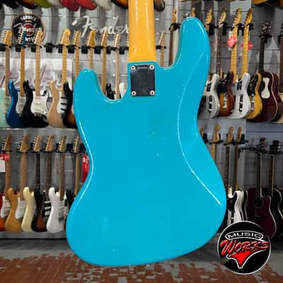 Fender Custom Shop 1964 Jazz Bass Relic W Binding Taos Turquoise image 9