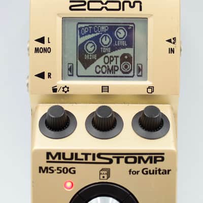 Zoom MS-50G MultiStomp Limited Gold With Original Box Guitar Multi Effect Pedal 000368 image 3