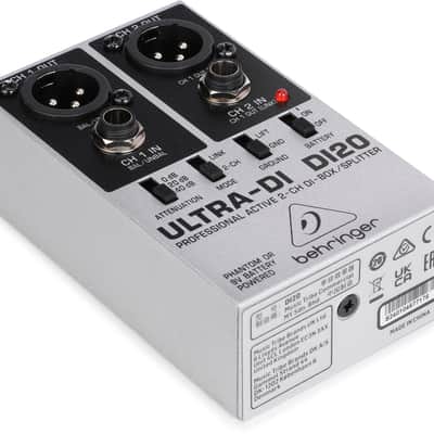 Behringer Ultra-DI DI20 2-channel Active Direct Box / Splitter image 1
