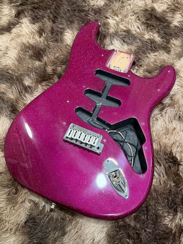1990s Fender Custom Shop Stratocaster Loaded Body - Purple Sparkle image 1