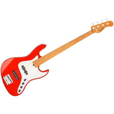 MetroExpress Vintage JJ Candy Apple Red 4 Cordes Touche Érable Sadowsky image 2