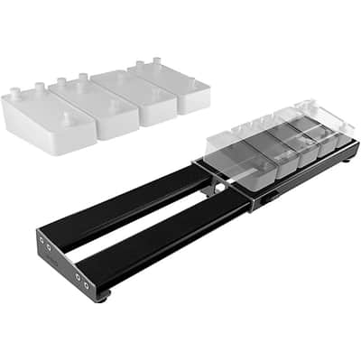 D'Addario PW-XPNDPB-01 XPND Pedalboard Telescopically Expanding 2-Rail System Small 2024 - BLACK image 4