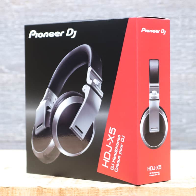 Pioneer DJ HDJ-X5-S Over-Ear DJ Headphones Dynamic Closed-Back Headphones Silver image 1