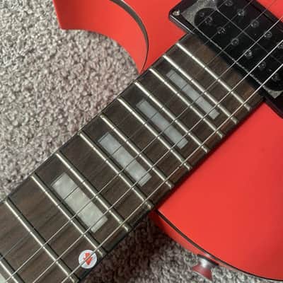 Xavier Matte Pink Single Cut Electric Guitar, Mahogany Body, Maple Neck, Rosewood Fingerboard image 7