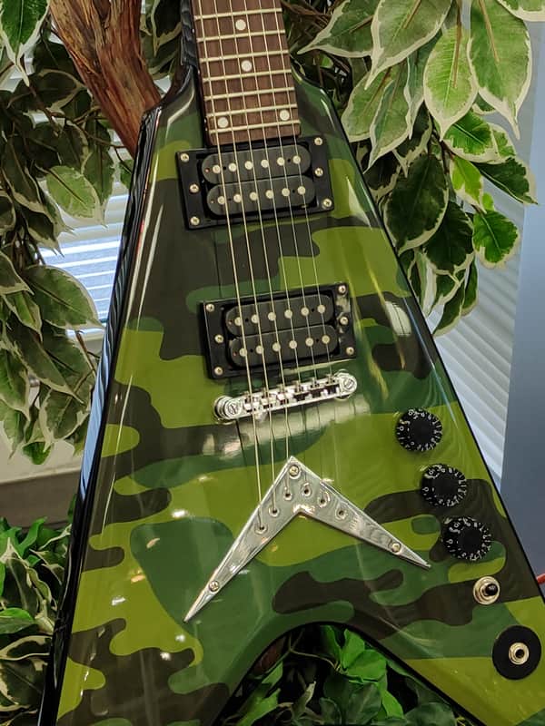 Washburn Dime V Dimebag Darrell Signature Electric Guitar - Camo image 1