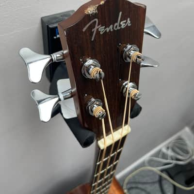 Fender GB41SCE Acoustic Bass Guitar, Natural image 6