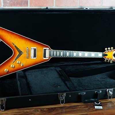 Dean V 79 Select Flame Top Vintage Sunburst With Matching Headstock Made in Korea 1999 With Case image 2
