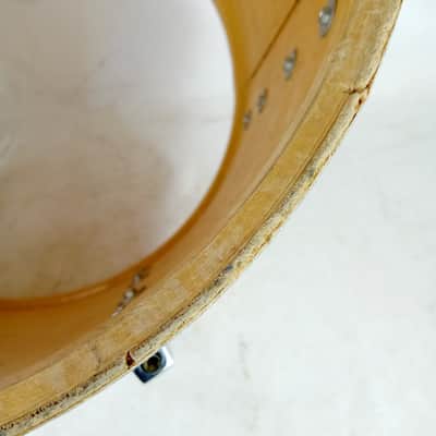*Ludwig 12x15" Virgin Silver Sparkle Mach-Lug Tom Drum Tenor Floor Rack 70s B/O* image 10