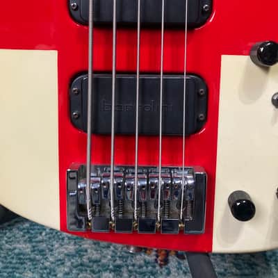 Rick Savage's, Def Leppard Washburn XB925 "St. George's Cross"5-String Bass Guitar PLUS Signed Touring Collection. Iconic! (#RS 5019) image 9