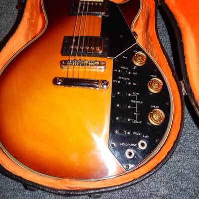 Univox Kay Effector 70's Sears Catalog Les Paul Electric Guitar With Original Hard Case image 2