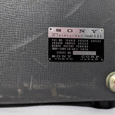 Sony Sterecorder 521 Reel To Reel 2 Or 4 Track TC-521 - 1962 - Grey image 21