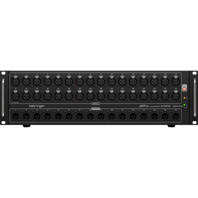 Behringer s32 I/O Box with 32 Remote- Controllable MIDAS Preamps & 16 Outputs image 1