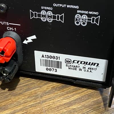 Crown K2 Power Amp - Convection Cooled (2x 800W, 1x 2500W Bridged @ 4Ω) Made In USA image 10