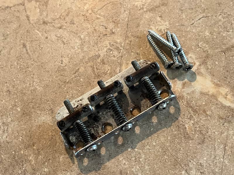 1958-64 Fender Musicmaster guitar bridge Duo Sonic image 1