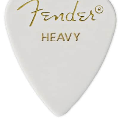Fender 351 Celluloid Picks - 12-Pack-White / Medium image 12