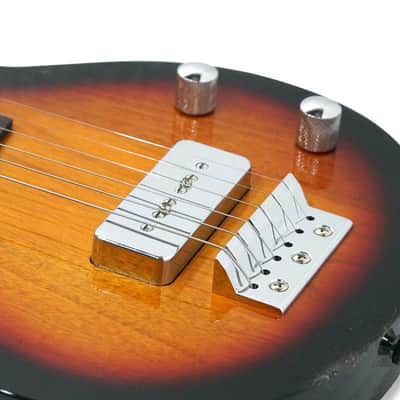 6-String Fretless Electric Lap Steel Guitar – Sunburst Okoume Body Silent Slide Guitar with Single-Coil Pickup image 5