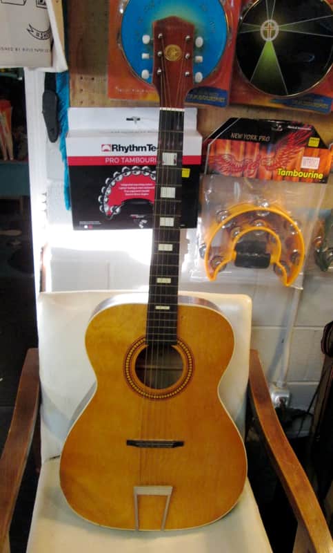 SEARS & ROEBUCK Model 319 Vintage Acoustic Guitar USA Made - overall great shape image 1