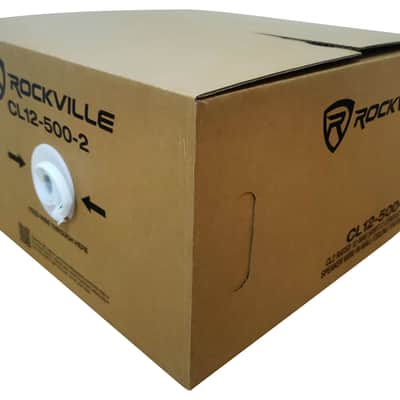 Rockville CL12-500-2 CL2 Rated 12 AWG 500' Speaker Wire In Wall Ceiling 70V 100V image 4