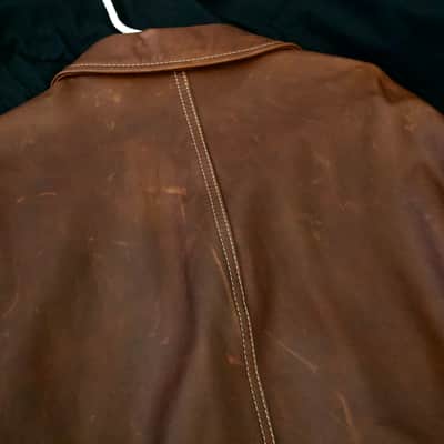 Vintage USA Red Wing Shoes X Eric Clapton Leather Jacket Large VERY RARE 2001 image 10