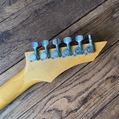 B.C. Rich Warlock Electric Guitar LA California Neck Plate Black Reverse Headstock image 10