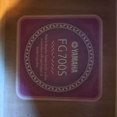 Yamaha FG700S Folk Acoustic Guitar 2010s - Natural image 7