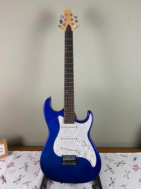 Samick Greg Bennett Malibu MB30 Electric Guitar – Blue image 1