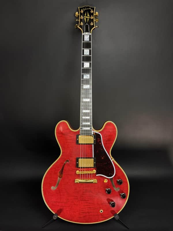 Gibson Custom Limited Edition 1960 ES-355 Reissue Figured Light Aged - Sixties Cherry Gold Hardware image 1
